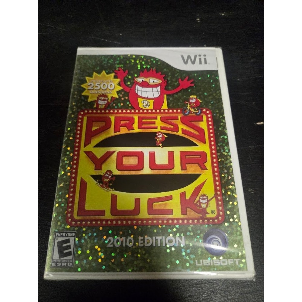 Press Your Luck 2010 Edition Nintendo Wii Ubisoft Brand New Sealed Game